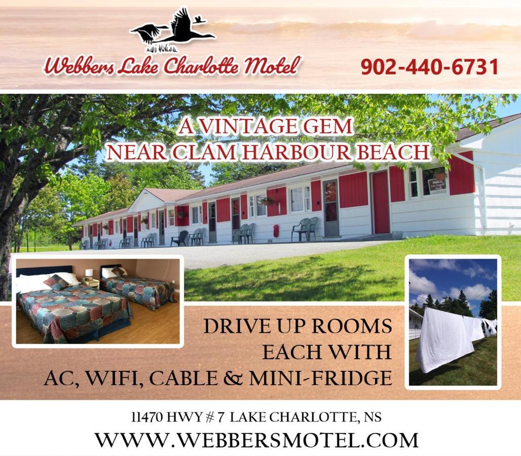 Webbers Lake Charlotte Motel Queen And Double Bed Exterior photo